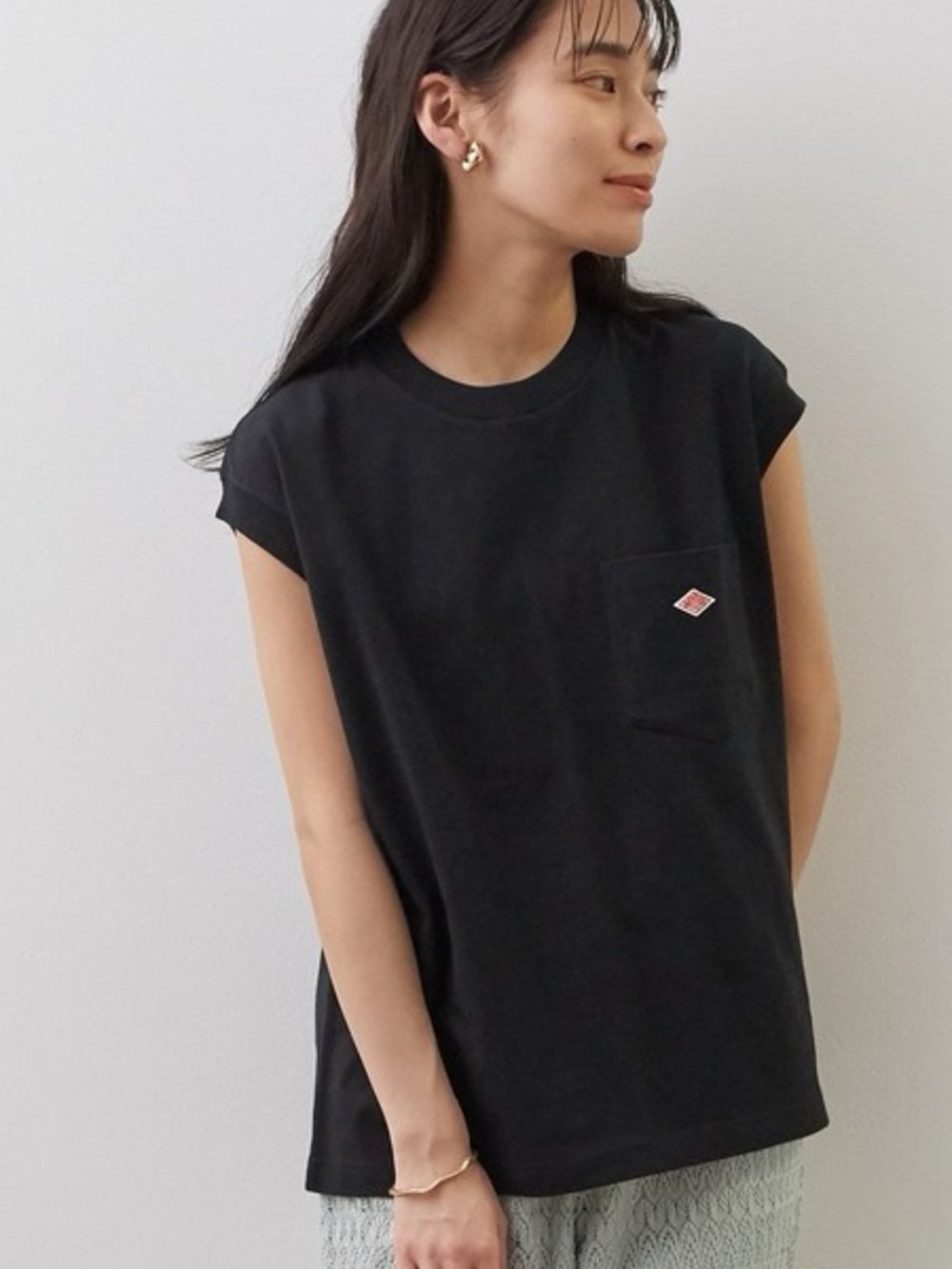 Danton 100% cotton black muscle tee size S